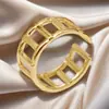 Anillo Exagerado Personalizado de Acero Inoxidable Transfronterizo para Mujer Nicho Hueco Irregular Ajustable Anillo de Acero de Titanio con Forma de Serpiente Hip-Hop