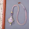 Novo Colar de Brocado de Canção com Borla Estilo Chinês DIY Acessórios Hanfu Pingente Ornamentado Estilo Nacional Cabacinha da Paz Presente de Festival