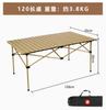 Atacado do Fabricante Mesa de Rolo de Ovo Mesa Dobrável Portátil Montada em Carro para Exterior Mesa Leve para Piquenique Camping Churrasco
