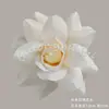 Flores Artificiales Champagne, Rosas y Hortensias Realistas de Alta Gama, Venta al por Mayor para Decoración de Bodas, Materiales DIY para Arte Floral