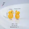 Puzuo Cor Forte Conservação de Cor Ouro de Areia Antiga Acessórios DIY Bolsa de Dinheiro com Diamantes Borboleta Cobra Lingbao Pixiu Colar com Furo Pulseira