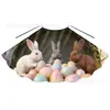 Fábrica Europea y Americana de Capas de Pascua Hechas a Medida para Niños, Capas con Lazo Estampado de Huevo de Conejo para Actuaciones, Accesorios para Niños