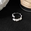Anillo Abierto de Ópalo de Bambú Aro de Oro Transparente para Mujer Palo Personalidad Moda Retro Anillo para Dedo Índice Anillo Simple Combinable