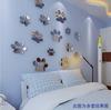 Pata de Perro Personalizada DIY Espejo Acrílico Cristal Adhesivo de Pared Estéreo Zoo Tienda de Mascotas Nido de Perro Adhesivo de Pared Decorativo