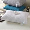 Almohada de terciopelo con plumas bordadas, cuadrada, transpirable y con estrellas en todo el cielo, nueva almohada de hotel para dormir, con protección para la columna cervical, 2024