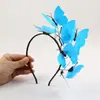 Diadema de Guirnalda de la Selva Amazónica Exagerada Accesorios para el Cabello de Novia Estilo Mariposa Estudio Fotográfico Pasarela Escenario Accesorios Diadema