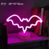 Lâmpada de Mesa para Modelagem LED Neon Transfronteiriça Lâmpada de Atmosfera Celebridade da Internet Decoração de Quarto para Festas de Natal Lanterna