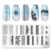 Modelo de Carimbo para Nail Art de Natal Placa de Aço Ferramenta de Transferência de Óleo DIY Conjunto de Gel para Carimbo Francês de Unha Transfronteiriço
