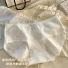 Pantalón Completo 7A Antibacteriano Ropa Interior Femenina Cintura Media-Alta Cadera Transpirable Amigable con la Piel Bacteriostático Algodón Extendido Triángulo Interior