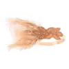 Diadema de plumas de los años 20 con banda de goma elástica, estilo retro, para fiestas de Gatsby, disfraces y accesorios para el cabello.