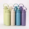Bestseller Transfronterizo de Amazon Termo de Acero Inoxidable 304 para Deportes al Aire Libre Montañismo Ciclismo Botella de Agua Hombres Mujeres Mano