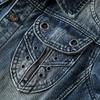Chaqueta de mezclilla retro estilo americano para hombre, otoño e invierno, moda de marca, rufián, guapo, lavada, holgada, casual, ropa de trabajo, chaqueta de mezclilla
