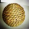 Palha rattan pássaro bola de brinquedo água grama bola bola papagaio pé coelho hamster animal de estimação mordida bola de brinquedo