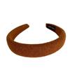 Diadema de lana alta craneal vintage mezclada otoño e invierno simple todo fósforo diadema perezosa para lavarse la cara en casa para mujer