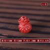 Alto contenido bermellón fondo plano Loto perforado rosa pequeños accesorios semilla de loto dosel de loto accesorios cuentas sueltas venta al por mayor