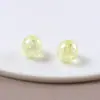 Contas craqueladas banhadas a cores de vários tamanhos Pulseira DIY Colar Corrente de celular Acessórios de joalheria Contas soltas Contas redondas