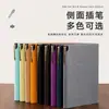Cuaderno A5 de Piel Suave Personalizado con Patrón de Lichi de Alta Calidad para Reuniones de Negocios y Notas de Estudiantes, Set de Caja de Regalo Engrosada Japonesa