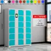 Armário Eletrônico de Armazenamento Shopping Center Supermercado Armário com Cofre de Código de Barras Armário de Armazenamento com Cartão e Impressão Digital Armário Inteligente com Reconhecimento Facial