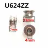 Anillo Exterior con Ranura en Forma de U Rodamiento Tipo U/V U624-Zz U624Zz Tamaño 4*13*7mm Polea Guía de Cable