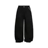 Ropa Vintage Otoño 2025 Retro Americano Simple Lavado Nicho Pantalones Casuales de Pierna Ancha Unisex Marca de Moda Pantalones Curvos