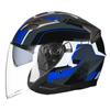 Capacete GXT Capacete de Motocicleta Masculino Carro Elétrico Lente Dupla Capacete Meio Capacete Feminino Verão Quatro Estações Meio Coberto G708