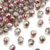 Cuentas de Vidrio de Color Cuentas Redondas Facetadas Triangulares Agujero Recto Cuentas de Vidrio Facetadas Joyería Hecha a Mano DIY Cuentas Sueltas Cuentas de Cristal