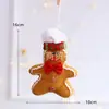 Decorações de Natal Americanas Tecido Homem de Gengibre Pingente Natal Europeu Árvore de Natal Festa Decoração Pingente