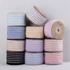 Cinta de cuadros de colores con borde fino para lazos de pelo hechos a mano para niños de bricolaje, decoración de ropa, zapatos, sombreros y cajas de regalo