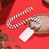 Suministro de transmisión en vivo Xinjiang Golden Jade colgante de marca de seguridad oveja grasa jade blanco hebilla de seguridad colgante Guanyin Buda collar