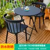 Silla de Ocio para Exteriores Mojia Juego de Tres Piezas Estilo Nórdico Lujo Ligero Famosa en Internet Mesa y Sillas Pequeñas para Balcón Mesa de Café Una Mesa Dos Sillas Mesa de Café