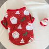 Moletom de Cachorro de Natal Transfronteiriço Roupas de Ursinho Camiseta Cartoon Gato Estampado Roupas para Pets Atacado