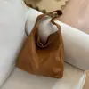 Bolso Relajado de Gran Capacidad Transfronterizo para Mujer 2025 Nuevo Otoño e Invierno Maillard Retro Bolso de Axila Bolso Tote de Hombro