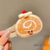 Creativo Lindo Pan de Hamburguesa Llavero Muñeco de Peluche Colgante para Bolso Muñeca para Niña Comida para Jugar Llavero Colgante