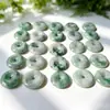 Jadeíta Birmanesa Natural Grau A com Padrões Florais, Acessórios para Joias DIY, Pingente de Jadeíta com Padrões Florais no Atacado