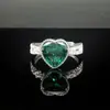 Anillo de Plata S925 con Forma de Corazón Dulce, Corte Flor de Hielo de Diamante de Alto Carbono, Anillo Unisex de Diamante de Alta Calidad para Uso Diario