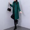 Abrigo de Lana para Mujer Invierno 2024 Nuevo Estilo Corte Holgado Adelgazante Estilo Extranjero Rejuvenecedor Moda Grueso Largo Medio Manga Larga