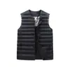 Inverno 2025 Nova Marca Tendência Gola Redonda Gola V Mutável 80 Jaqueta de Penas de Pato Branco Colete Curto Masculino Colete Solto