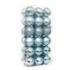 Bolas de Plástico Galvanizado 4cm Adornos de Bola Navideña Suministros Navideños Bolas Decorativas Coloridas Caja de Set para Árbol de Navidad Venta al por Mayor