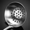 Espátula de Cocina Auténtica de Nogal Acero Inoxidable 304 Espátula Pequeña Cuchara para Sopa Colador Espátula para Freír Espátula Plana Espátula de Cocina