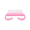 Cepillo para uñas herramienta para decoración de uñas cepillo de cuerno de plástico herramienta para limpiar uñas cepillo de cuerno pequeño suministro directo de fábrica