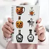 50 Adesivos de Garrafa de Poção de Halloween para Graffiti para Decorar Caderno de Mão DIY, Capa de Celular, Mala, Caderno, À Prova d'Água