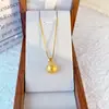 Ouro de Areia Antigo Sólido Palavras Auspiciosas Pequeno Pingente de Maçã Ouro de Areia Fruta da Fortuna e da Paz Joia de Véspera de Natal Item de Maçã