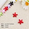 Acessórios coloridos de estrela-do-mar em liga oceânica pintados, materiais para corrente de celular DIY, acessórios de cabelo, enfeites artesanais de estrela de cinco pontas