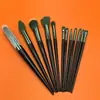 Set de 13 Brochas de Maquillaje, Incluyendo Pincel para Sombras de Ojos, Pincel para Labios, Brocha para Polvos Sueltos, Brocha para Base de Maquillaje, Pincel Corrector, Herramientas de Belleza para Fijar el Maquillaje