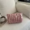 Bolsa Plissada Nuvem Única e Estilosa para Mulheres, Nova Tendência Primavera 2026 Casual Portátil Clutch Bolsa de Maquiagem