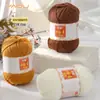 Fio de Lã de Leite de Algodão Penteado de 4 Fios Bolas para Tricô à Mão DIY Crochê Pacote de Material para Cachecol Bola de Lã para Suéter Venda por Atacado