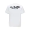26Ss Transfronterizo Cole Buxton Estampado de Letras Estilo Callejero de Verano Unisex Holgado Casual Pareja Versátil Camiseta de Manga Corta Moderna