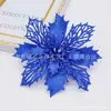 Transfronteiriço Novo 16cm Plástico Enfeites de Festa Flores Decorativas Transfronteiriças Enfeites Pendurados de Natal Decoração de Guirlanda DIY Natal