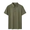 Camisa polo de algodón-spandex de 200 g para hombre, cuello camisero, manga corta, dos tonos, ropa de trabajo business casual, hecho a medida, personalización transfronteriza, entrega rápida