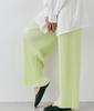 15 Colores en Stock, Original de Fábrica Rakuten Primavera y Verano 2025 Nuevos Pantalones Elásticos Plisados de Color Liso Se Pueden Cortar para Mujer